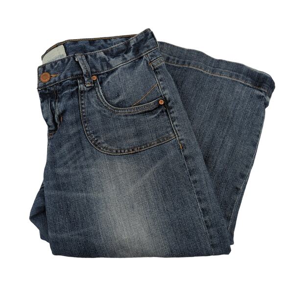 EUC Maurices blue Jeans Cotton Blend Low Rise Womens Size 9 Acid Wash Pockets - Picture 2 of 10